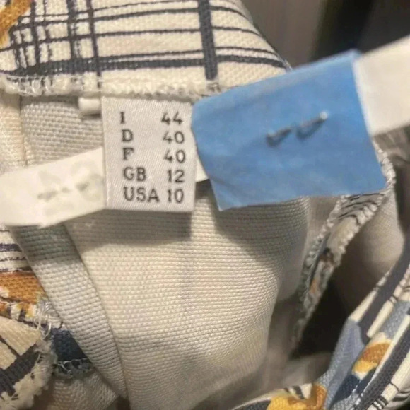 Moschino cheap and chic casual day 2 nite stylish straight floral capri pants 10 - Picture 4 of 4